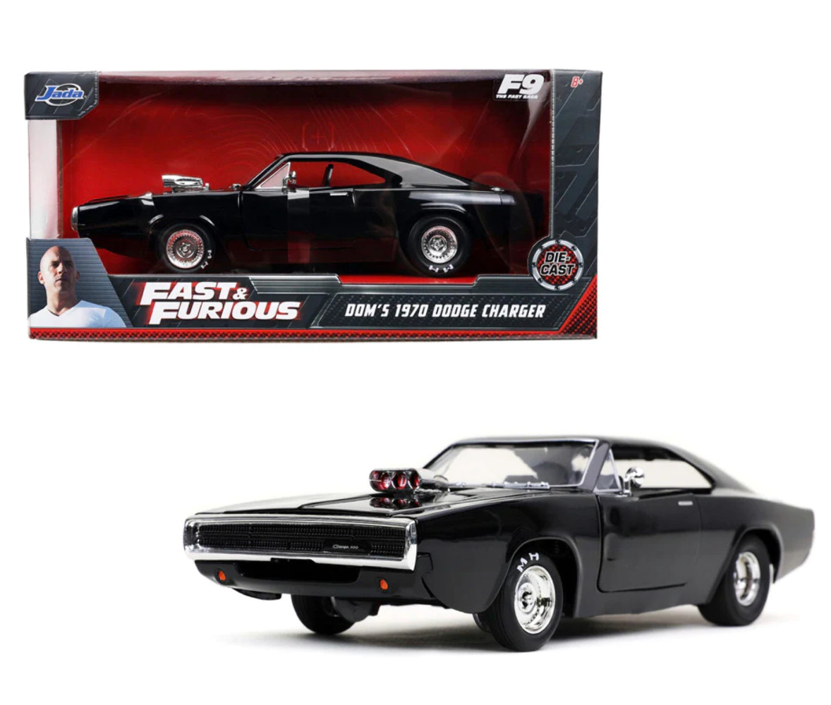 Jada Toys Fast & Furious Dom’s 1970 Dodge Charger R/T F9 Die Cast Item 31942 1:2