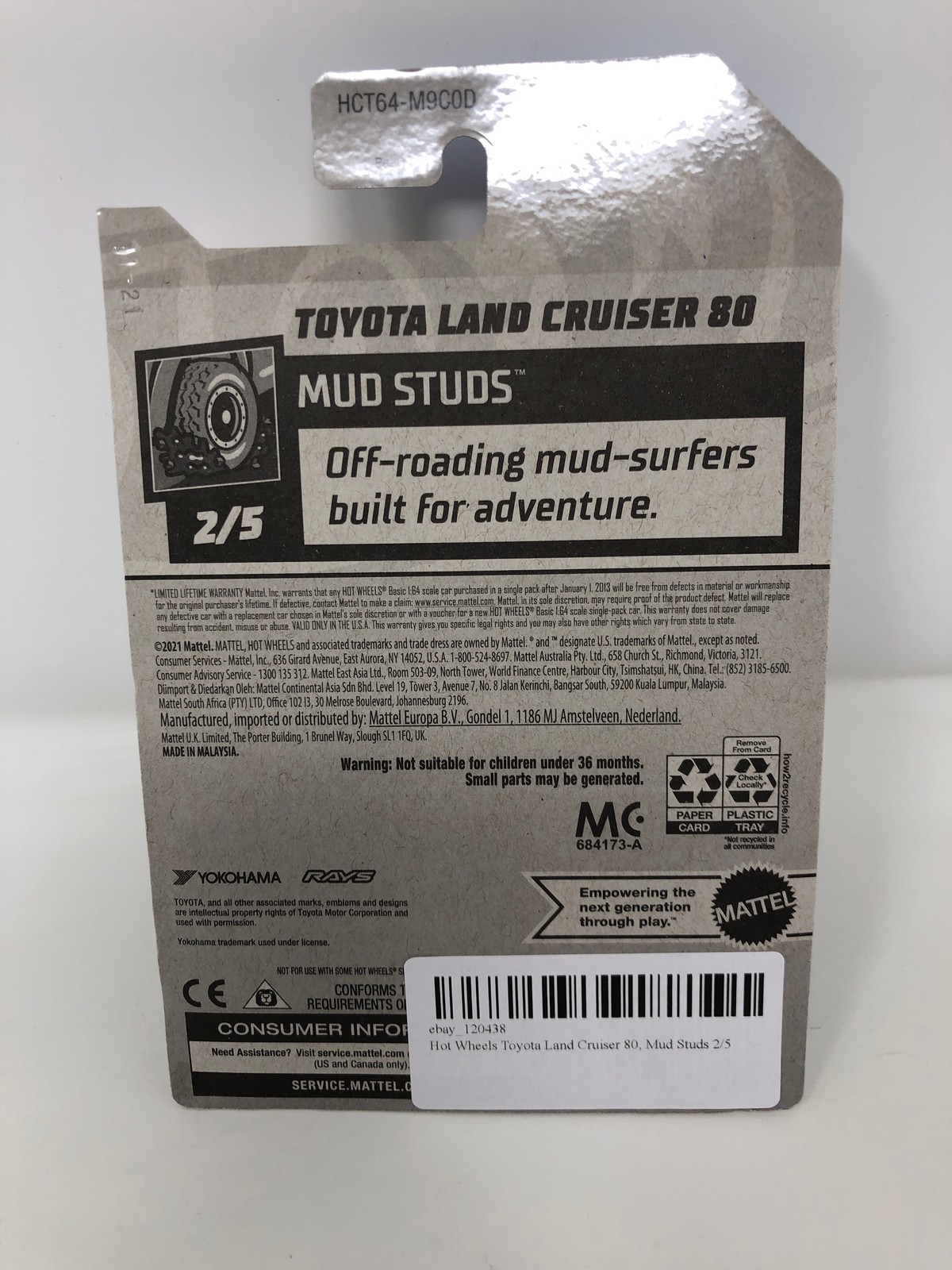 Hot Wheels Toyota Land Cruiser 80, Mud Studs 2/5