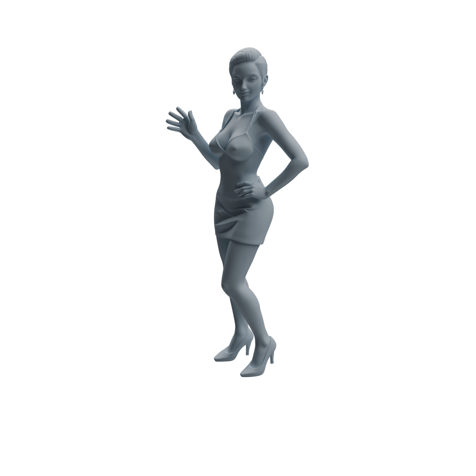 MRY-SFW 1/64/87 Nightclub Party Woman Character HO N Scale Miniatures Diorama