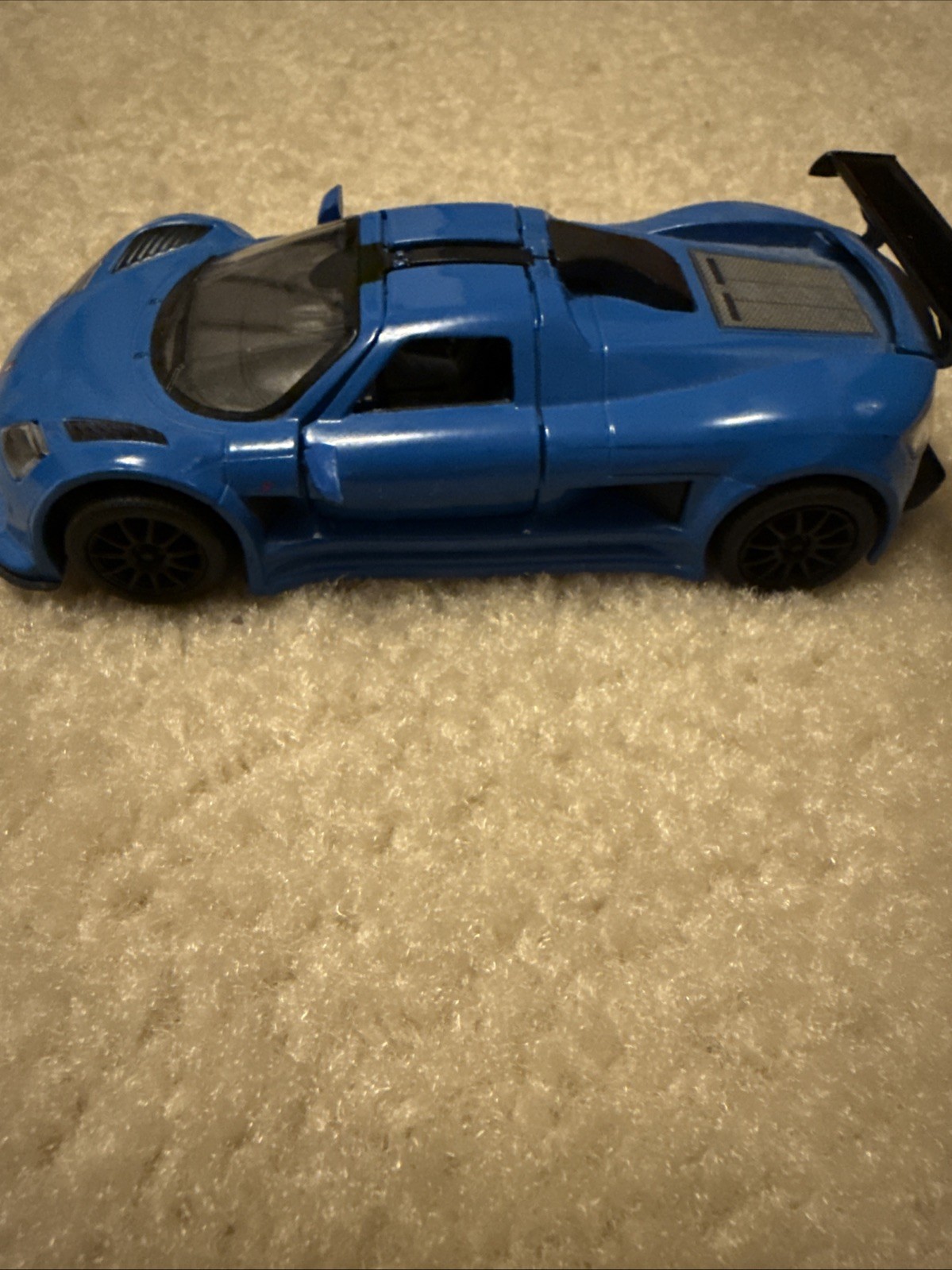 Toy Apollo Car Blue Colored Used Toy Collectible Car For Display.