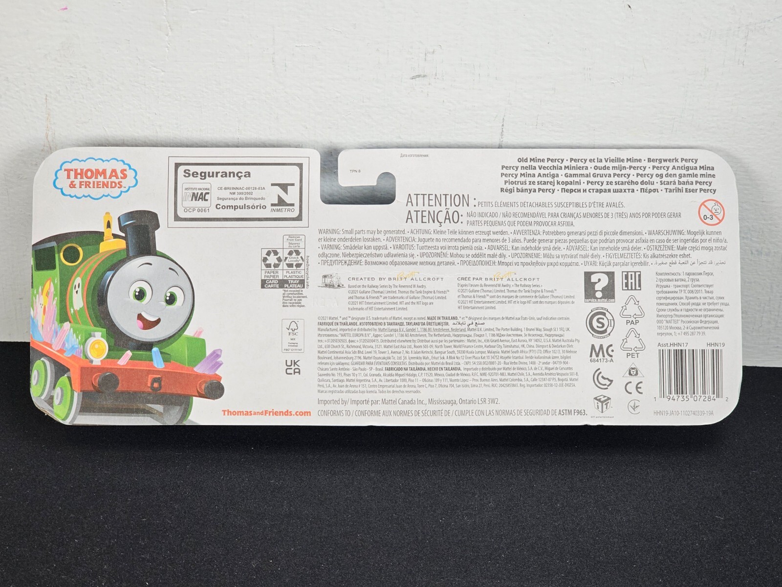 Thomas & Friends Fisher-Price Old Mine Percy die-cast Push-Along Toy Train