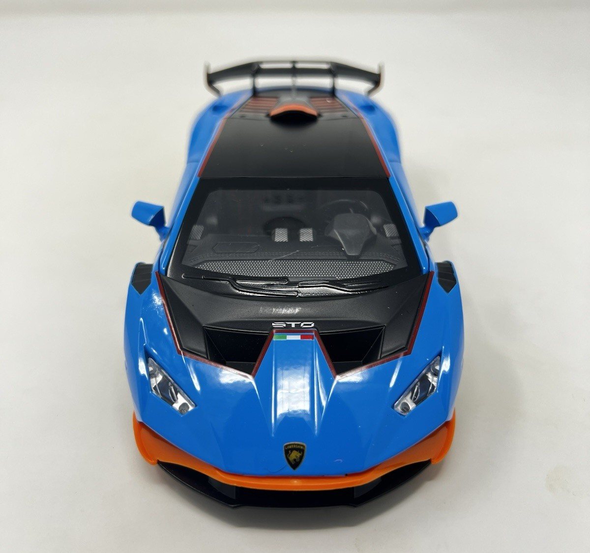 1/24 Diecast Lamborghini STO | Realistic Blue Super Car Model | Toy Car