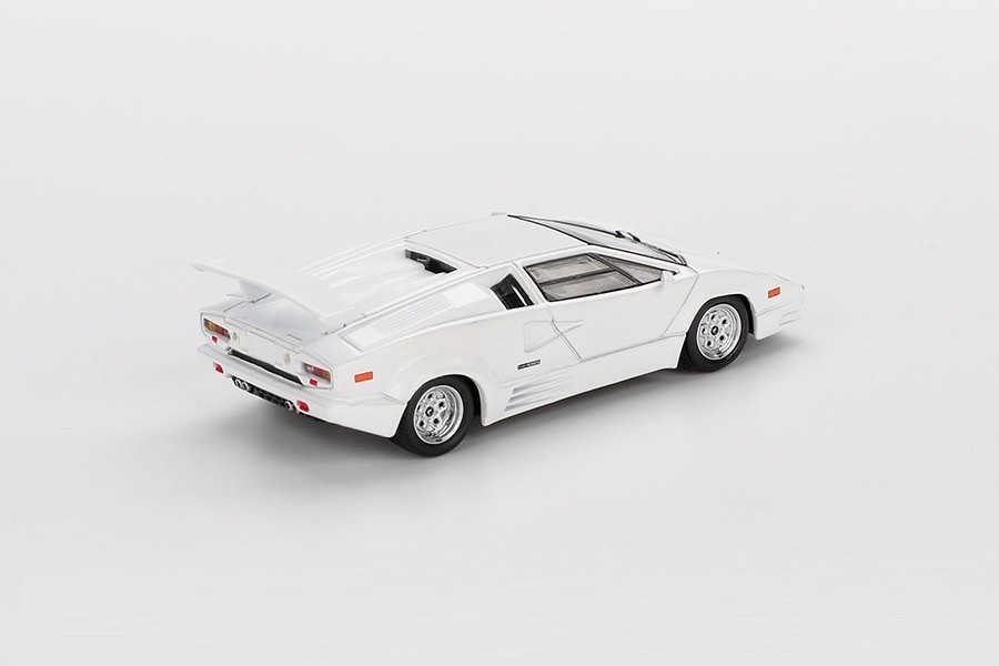 Mini GT 1:64 Lamborghini Countach 25th Anniversary In White Model MGT01134-1A