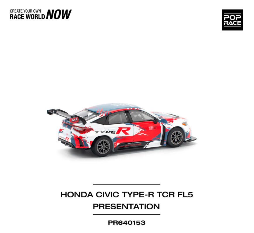 Pop Race Honda Civic Type-R FL5 TCR PRESENTATION 640153 1/64