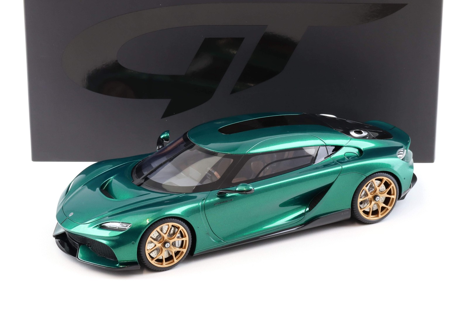 GT Spirit 2024 Koenigsegg Gemera Racing Green w/ Gold Wheels 1:18 GT888