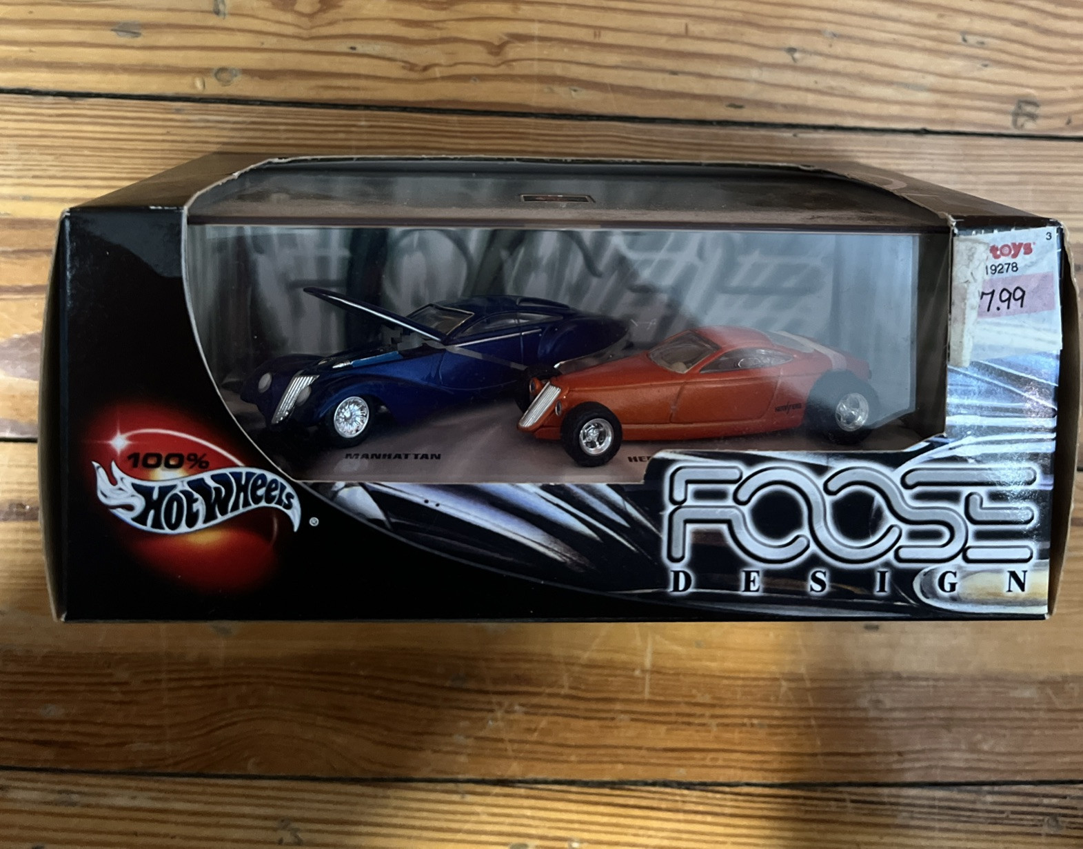 Hot Wheels 100% Foose Design Manhattan & Hemisfear 1:64 Diecast Custom 2001 NEW