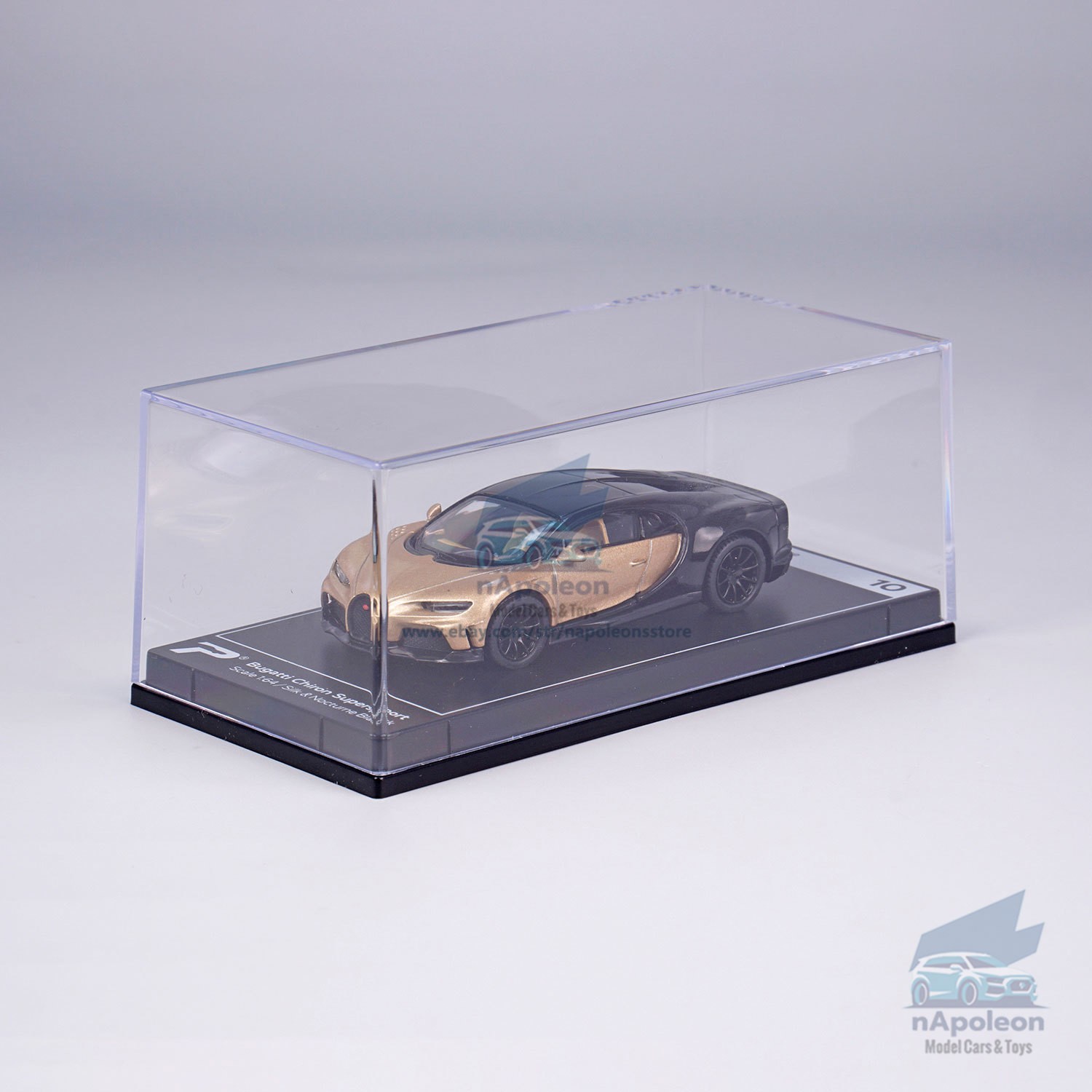 1:64 Bugatti Chiron Supersport Model Car Diecast Vehicle Collection Gift Gold