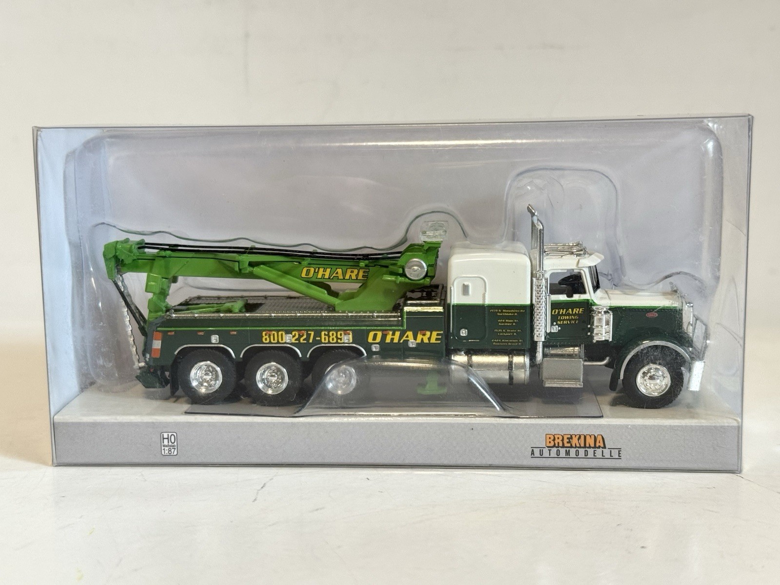 Rare! 1/87 BREKINA Peterbilt 359 379 389 Rotator Heavy Wrecker Tow Truck O’HARE