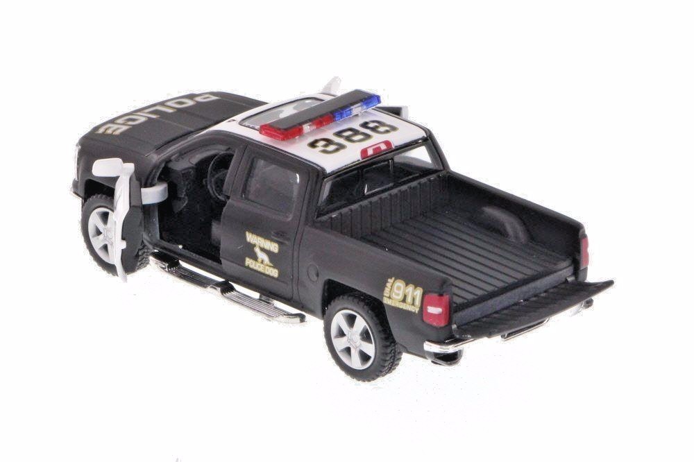 New 5″ Chevy 2014 Chevrolet Silverado Police Truck Diecast Model 1:46 Kinsmart
