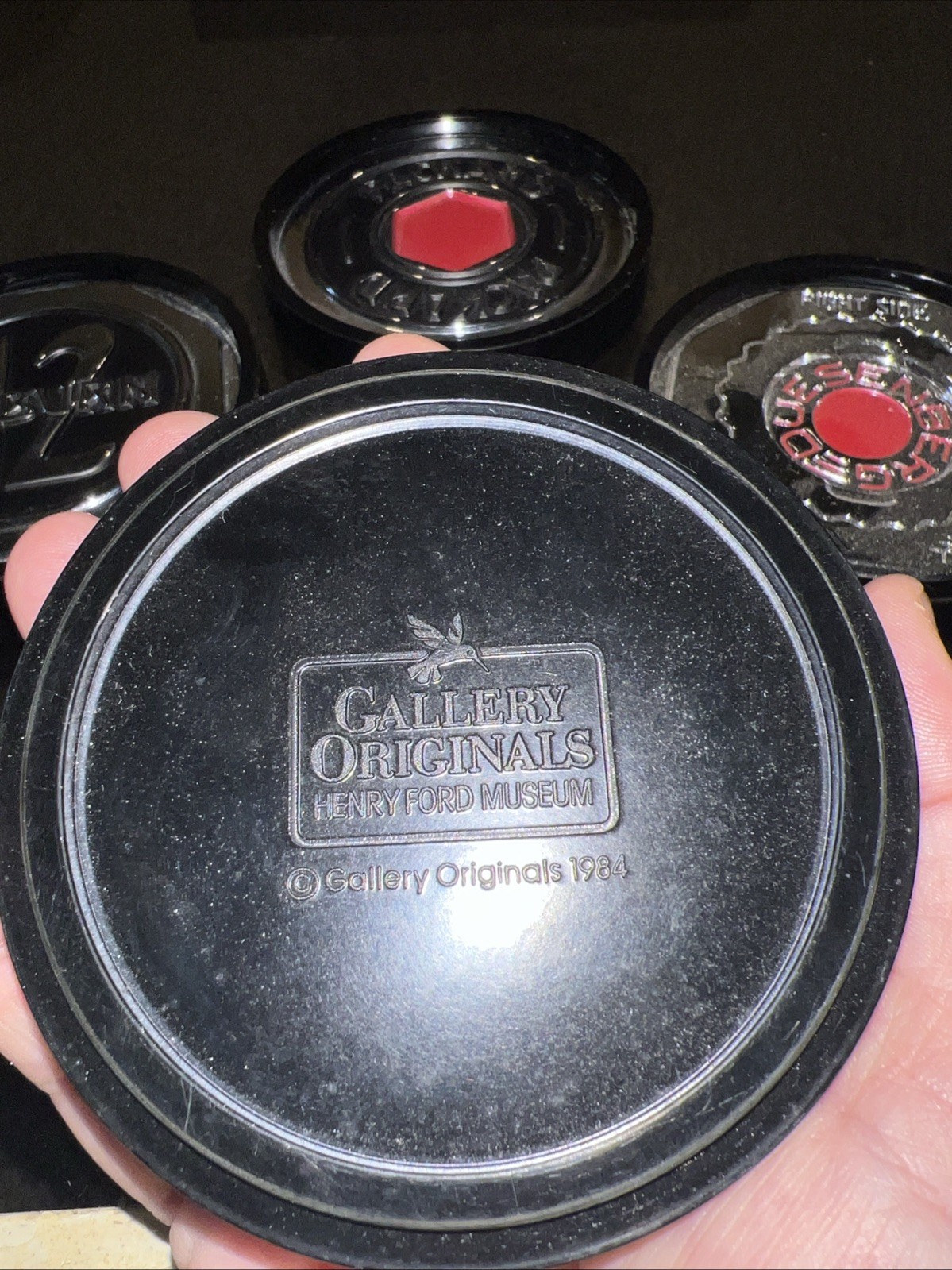 1984 Henry Ford Museum Set 4 Packard Auburn 12 Stutz Duesenberg Coasters