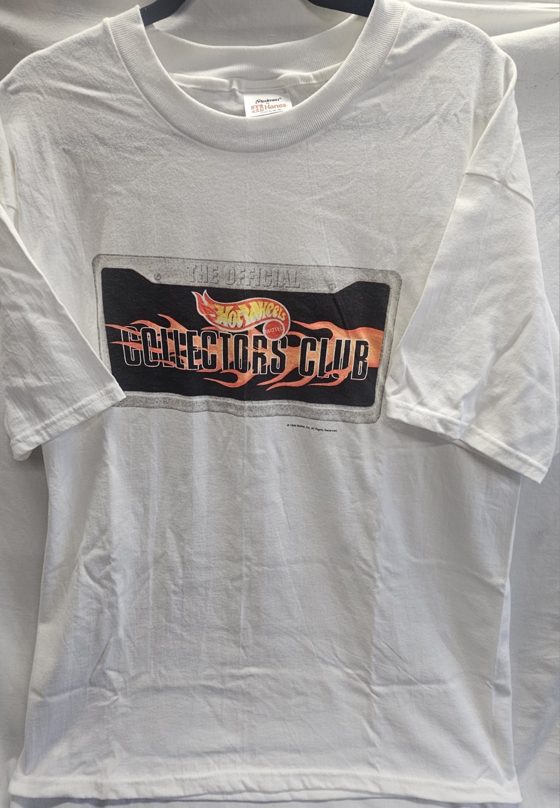 NOS Vintage 1998 Hot Wheels License Plate Frame Collectors Club T-Shirt Size XL