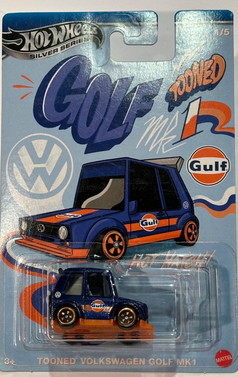 2025 🔥 HOT WHEELS, SILVER SERIES, TOONED GULF, SET OF 5