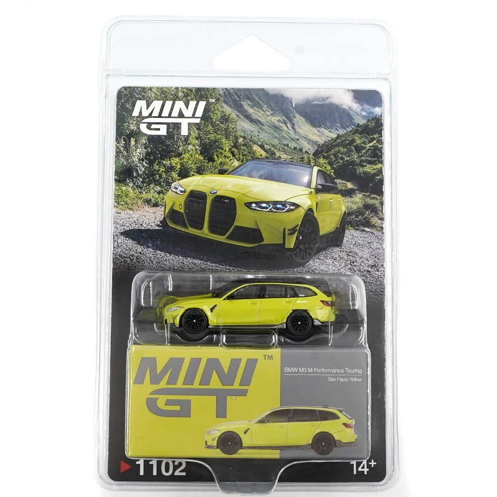MINI GT BMW M3 M PERFORMANCE TOURING 1/64 SAO PAULO YELLOW MGT01102