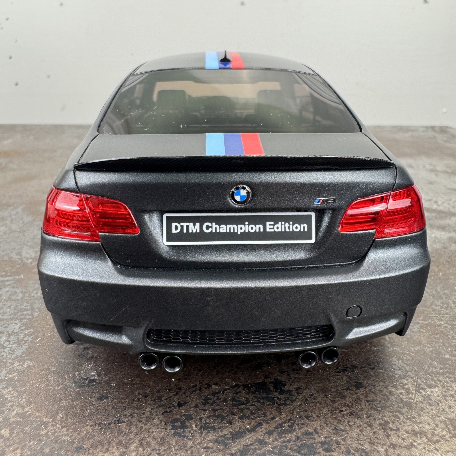 GT SPIRIT 1/18 Scale BMW M3 E92 DTM Champion Resin Model Car BLACK