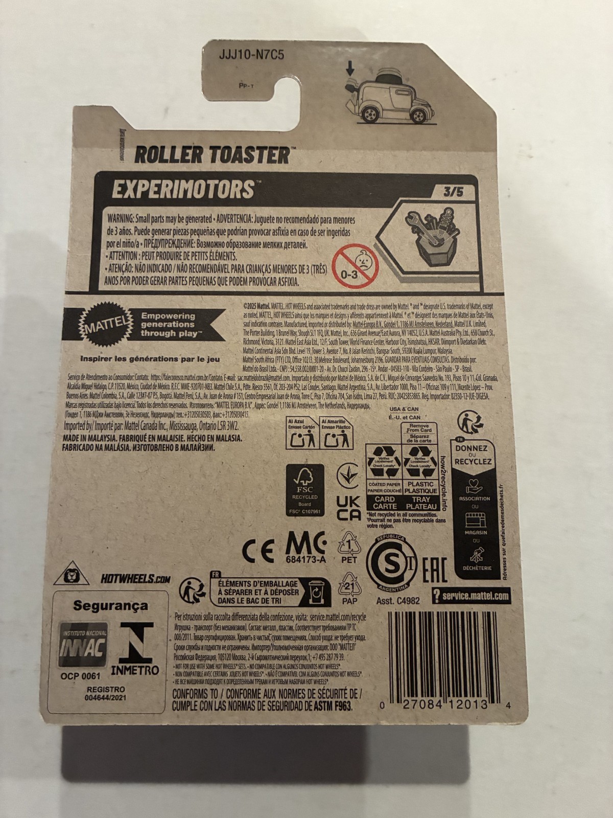 Hot Wheels Roller Toaster Diecast Brand New
