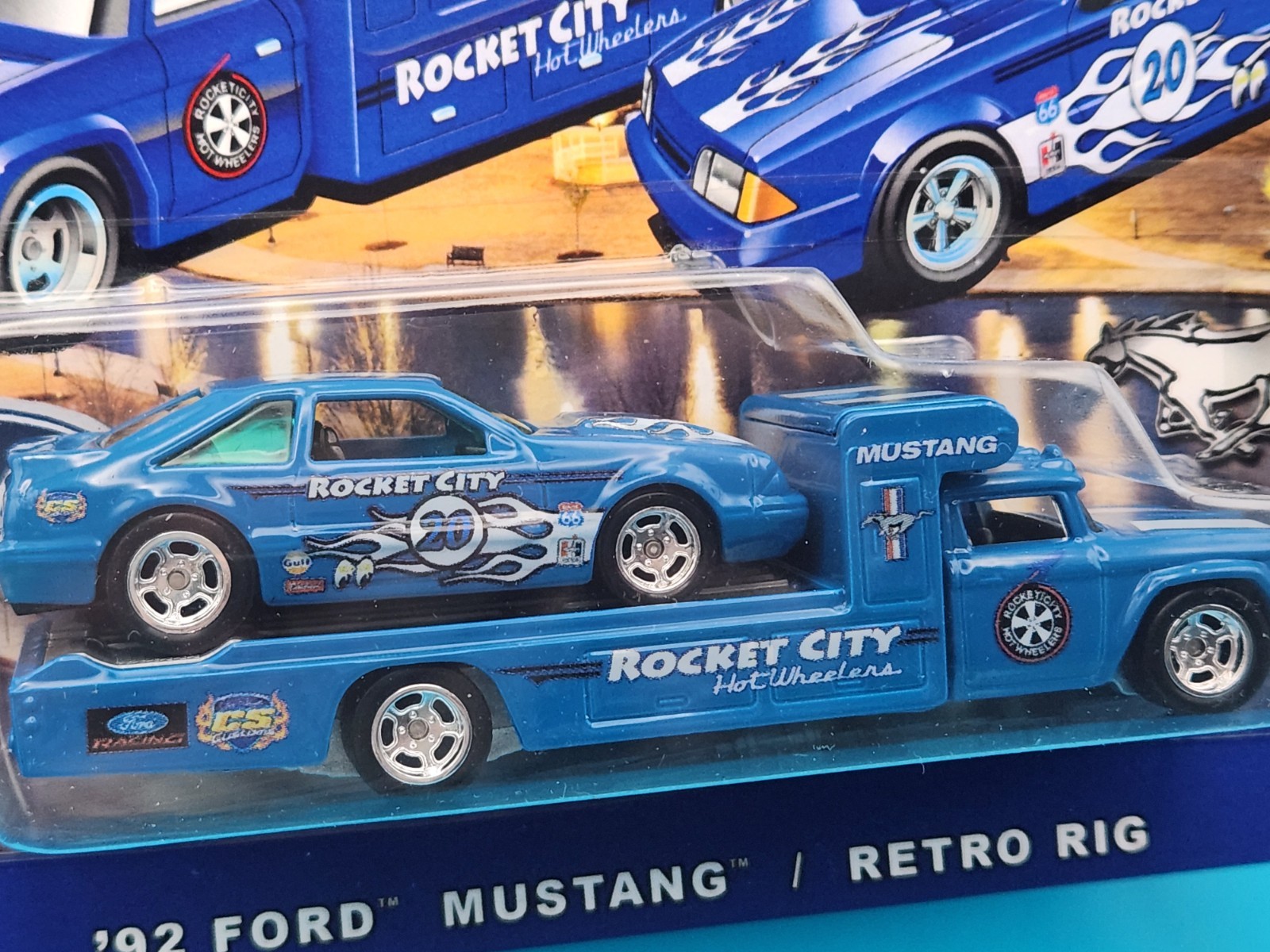 Rocket City Hotwheelers ’92 Ford Mustang / Retro Rig *Member’s Only Club Car* #2