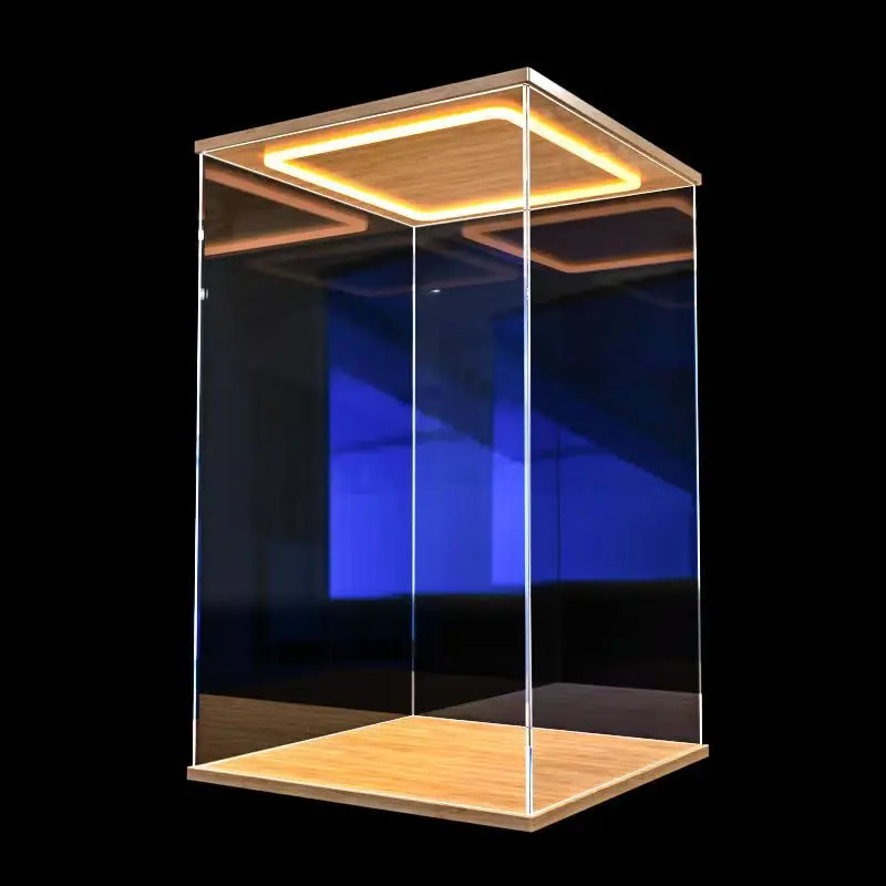 DIY Diorama Acrylic Display Case Ring LED Lighting for Action Figure Car Models