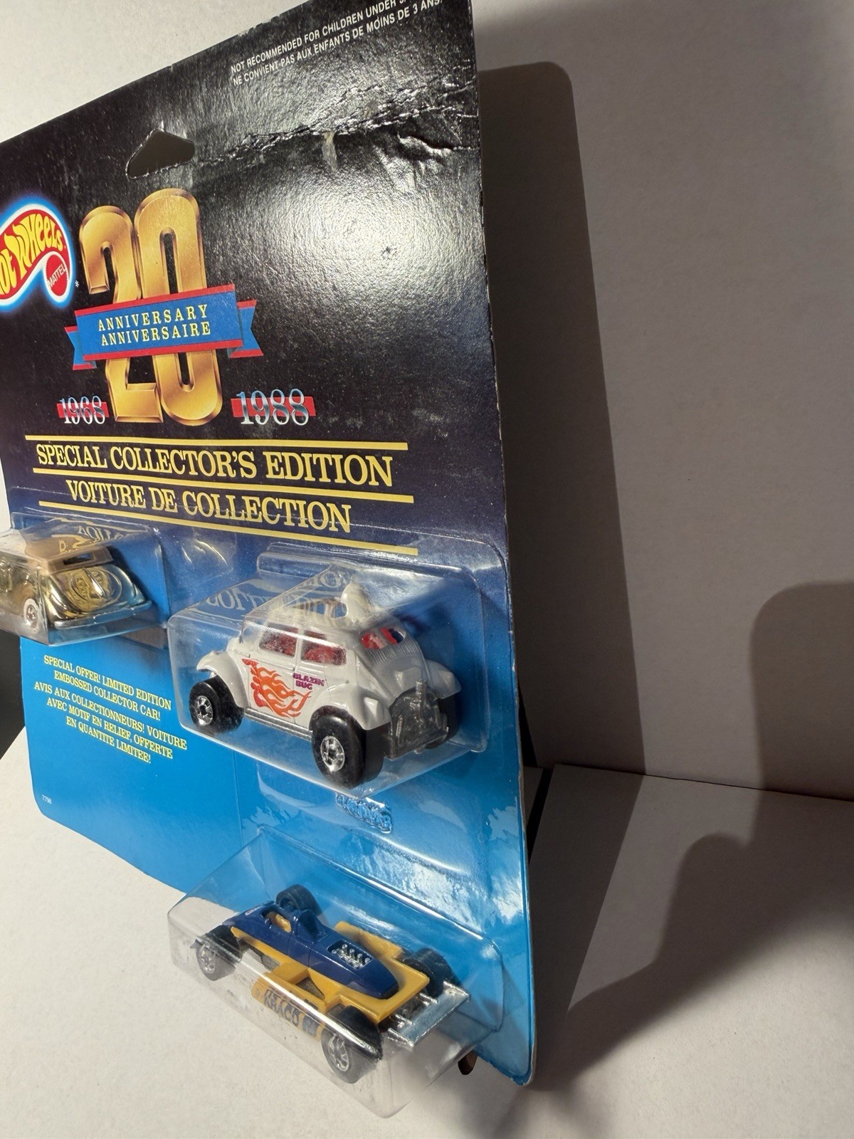 Hot Wheels 1988 20th anniversary LOT of 2 three car sets please see photos