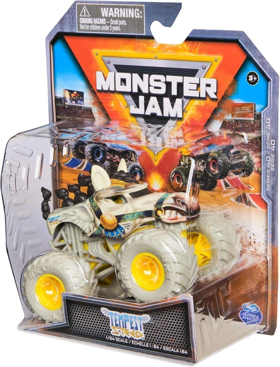 Monster Jam 2025 Series 40 Tempest Steed – 1:64 Diecast Crazy Creatures Truck