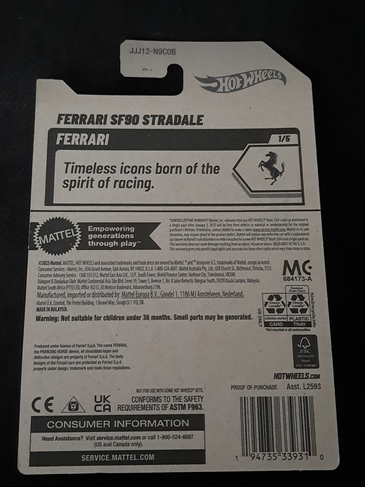 2026 Hot Wheels Ferrari SF90 Stradale