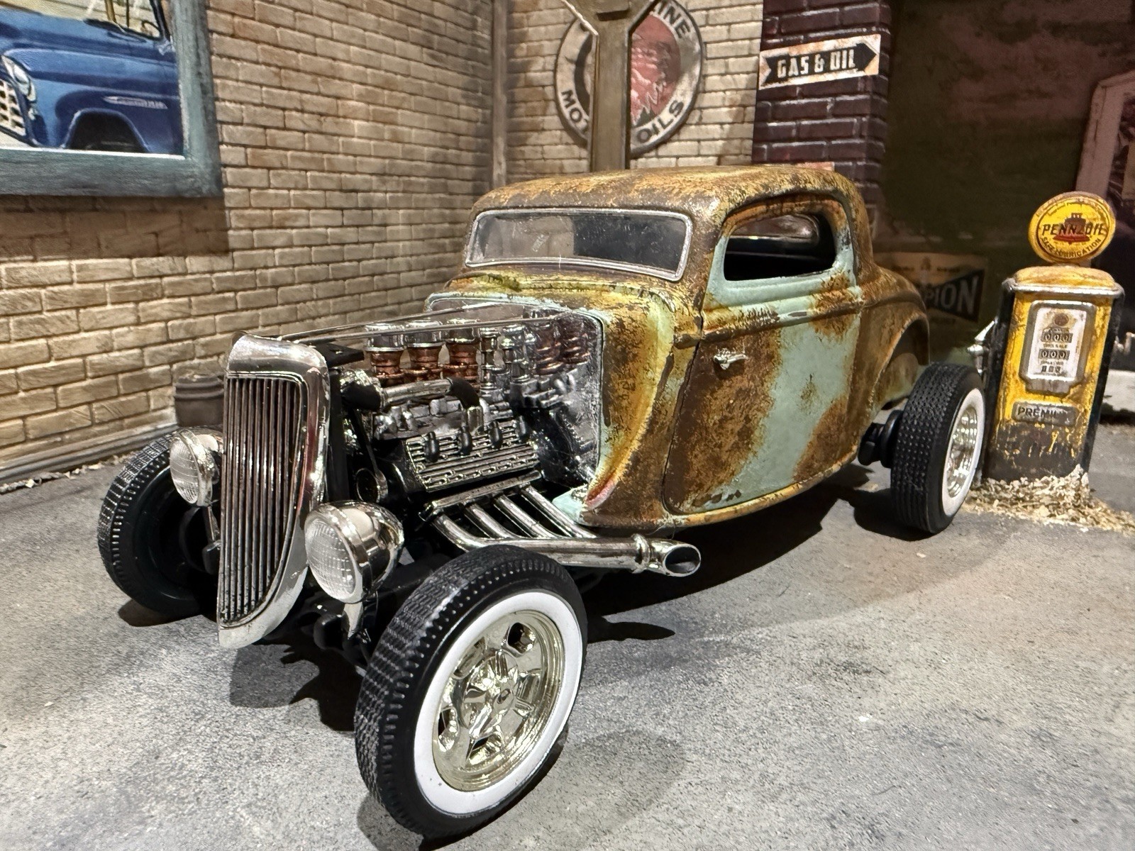 1932 Ford Rat Rod Rusty Weathered Patina 1/18 Diecast