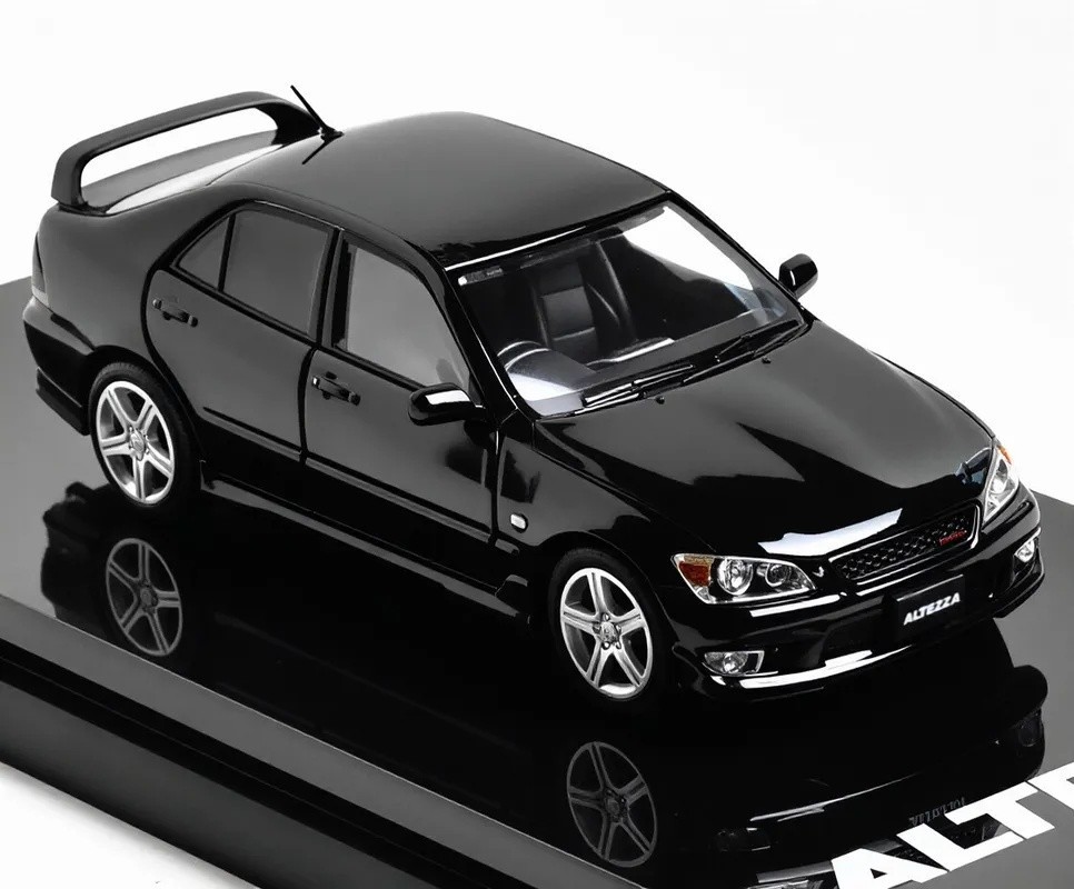 Hobby Japan 1:64 Black Altezza RS200 Spoiler Sport Model Diecast Metal Car