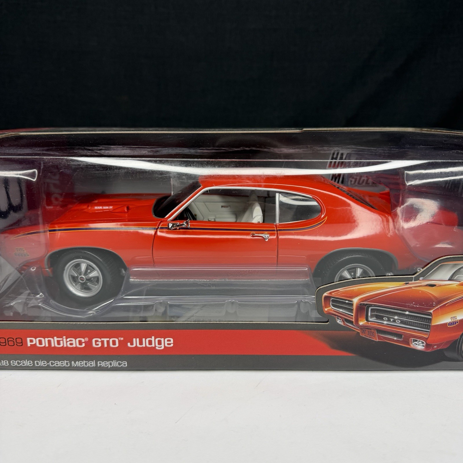 Auto World AW 1969 Pontiac GTO Judge Orange Limited /1000 1/18 Scale
