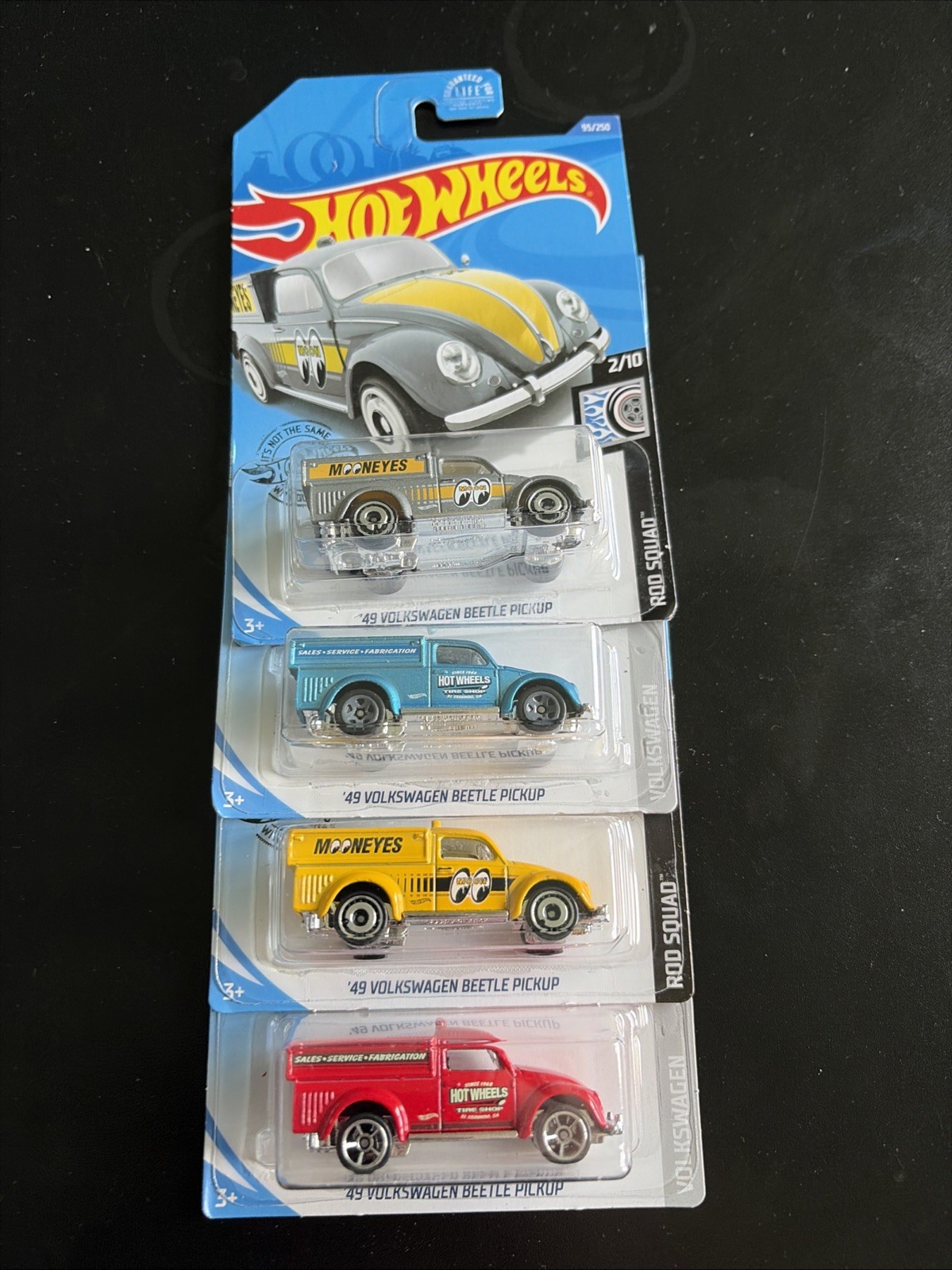 Hot Wheels Volkswagen Beetle Pickup Lot Of 4 With Variations.