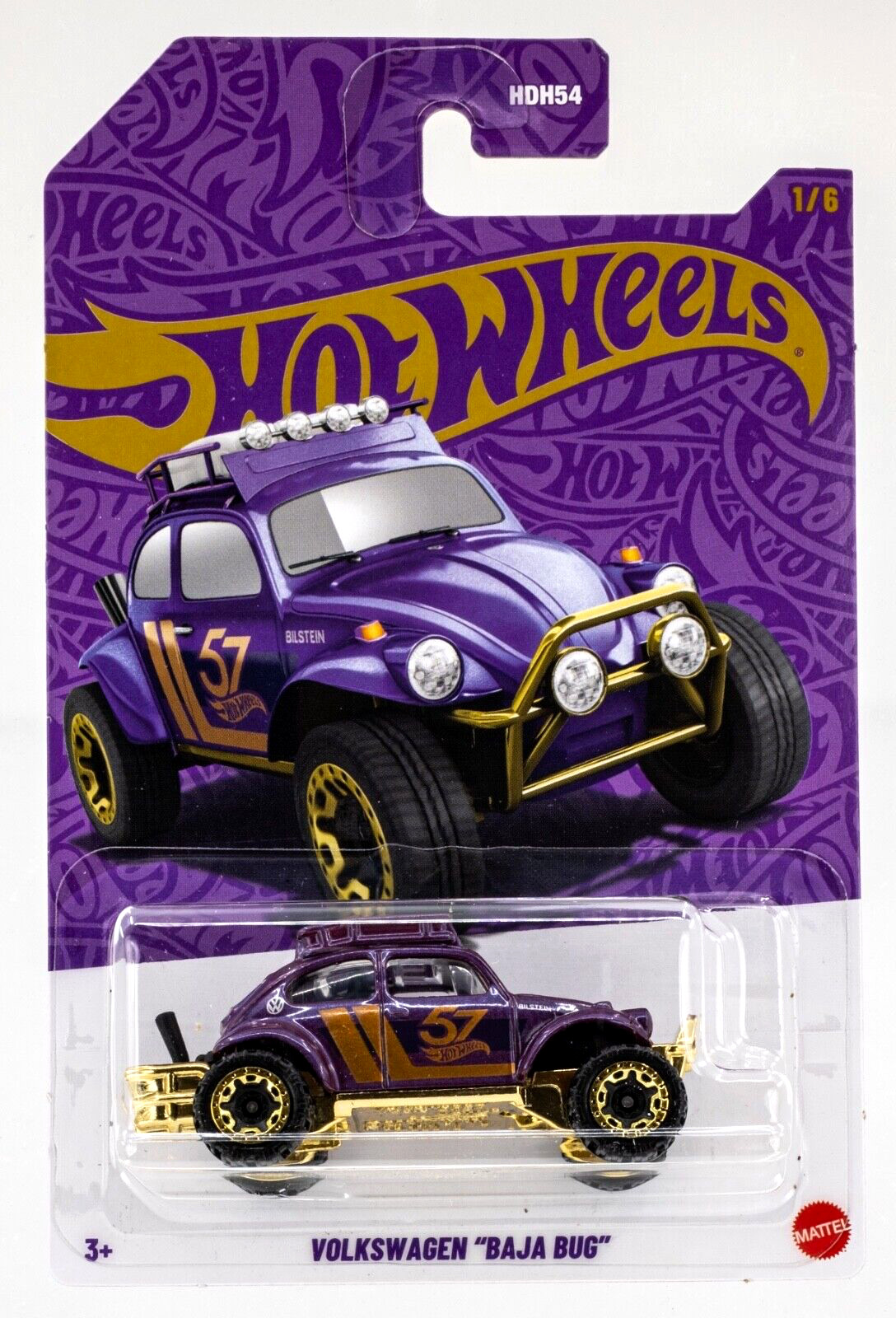 2025 Hot Wheels Pearl and Chrome Mix 1 #1 Volkswagen Baja Bug PURPLE | FSC