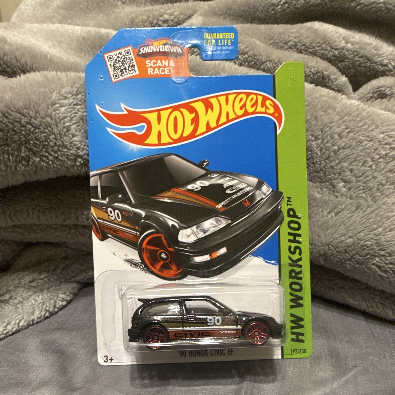 Hot Wheels Honda Civic EF HW Workshop 2015 1:64 Diecast Black Unopened