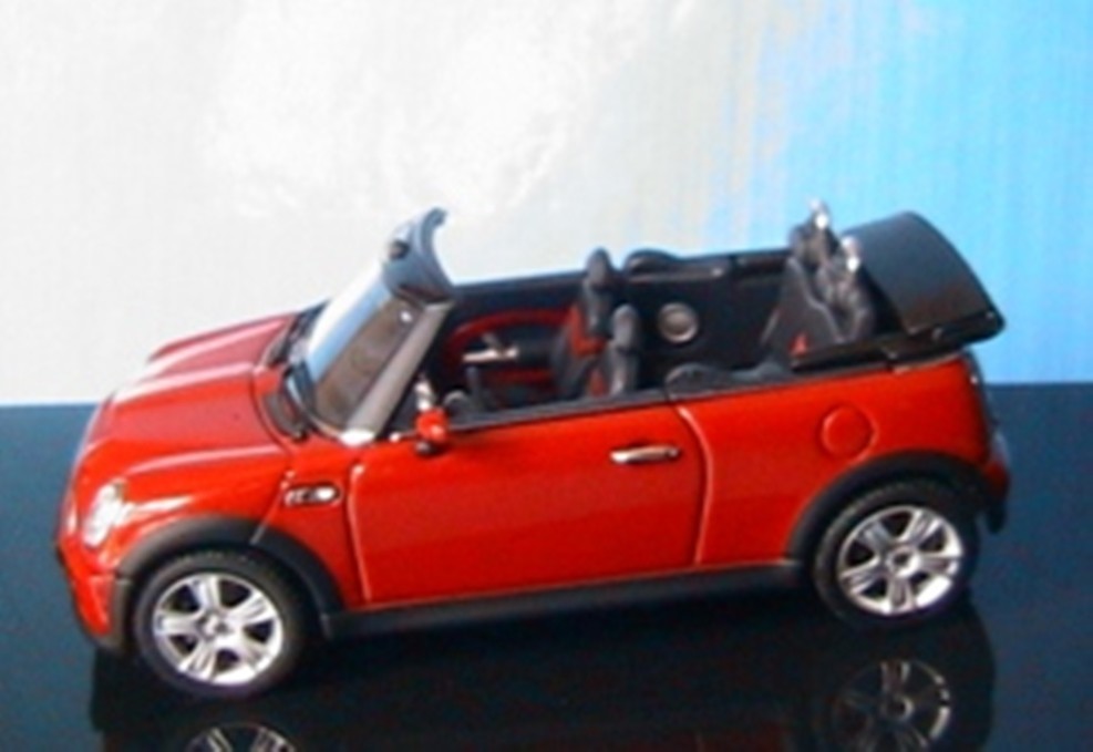 Mini Cooper S Cabriolet Red Autoart 54849 1:43 Roadster Car R52 Austin Uk Lhd