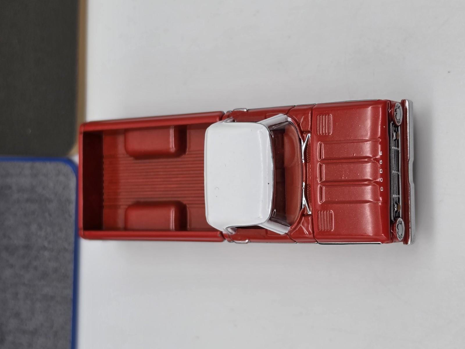 GREENLIGHT COLLECTIBLES 2024 LOOSE RED MR NORM’S 1966 DODGE D-100 W/CAR HAULER!!