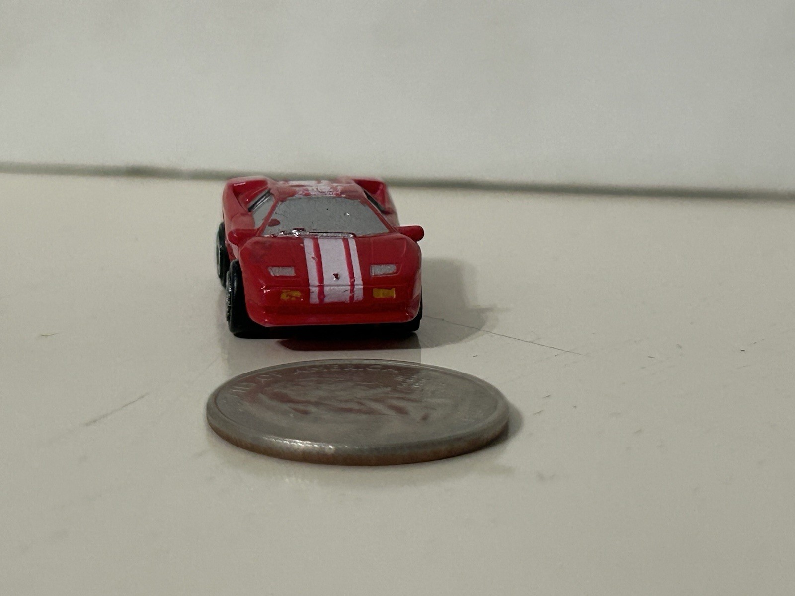 Galoob Micro Machines Lamborghini Diablo Red White Stripes Please See Photos