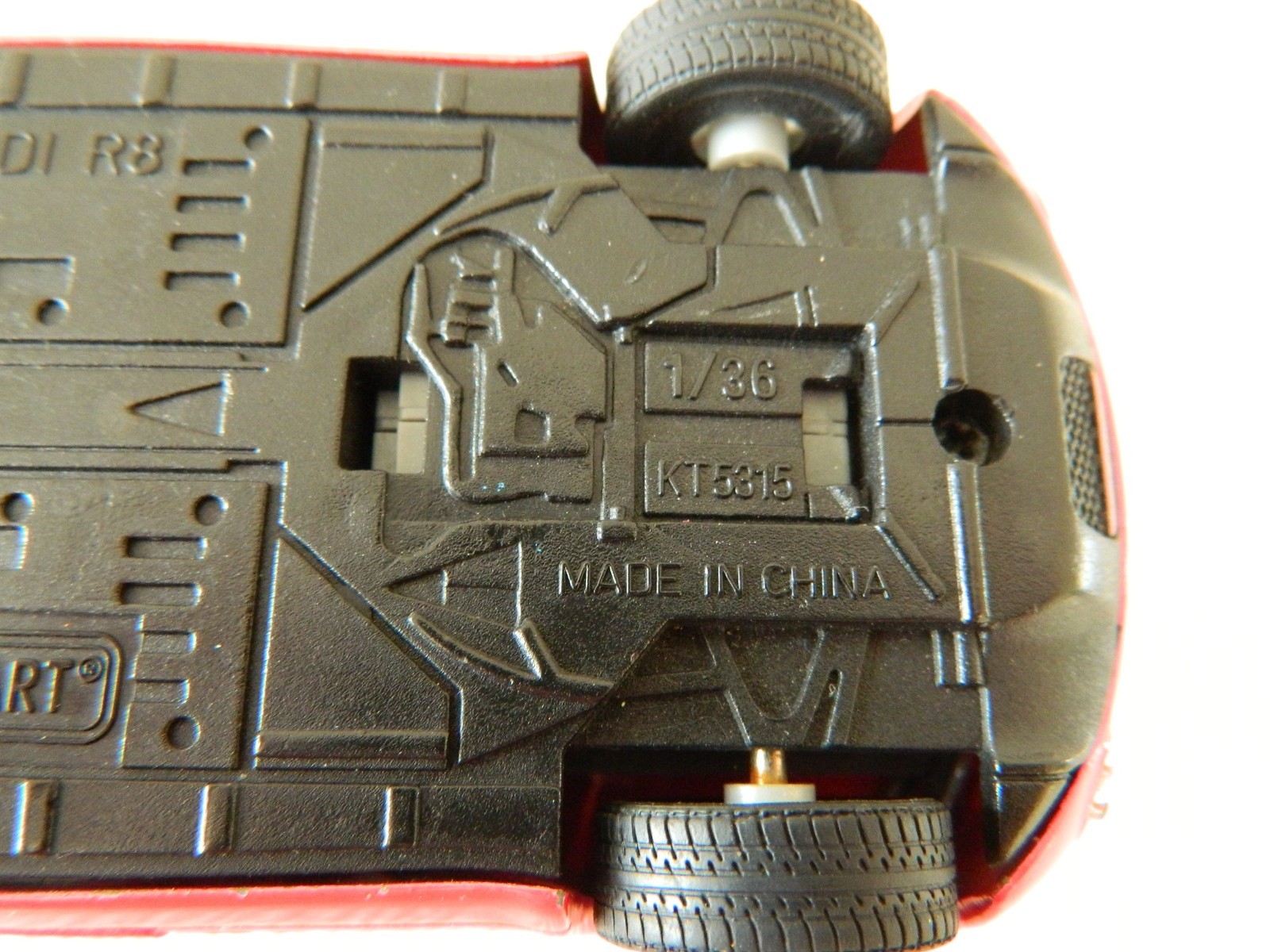 Audi R8 Red KiNSMART TOY Car Model KT5315 1/36 Scale Diecast Metal Open Doors