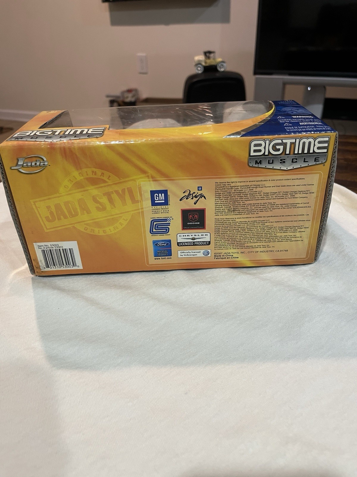 1:24 Jada 1957 Chevy Belair Yellow With Blower New In Box