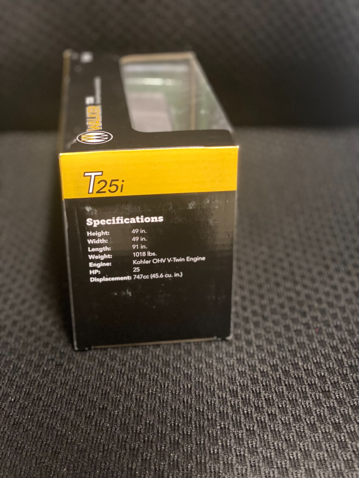 Walker Die-Cast GHS 1:16 Metal Scale Replica of the Walker T25i Zero-Turn Mower