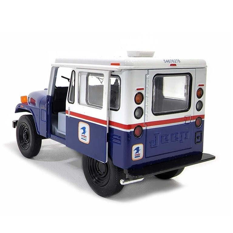 5433) Kinsmart 5” 1971 Jeep DJ-5B (USPS) Diecast Toy Car 1:26 – (W & B) Color