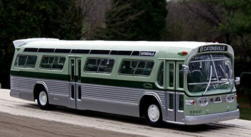 CORGI GM Fishbowl New Looks bus Baltimore Livery 1:50 Scale /mirrors C54311 NIB