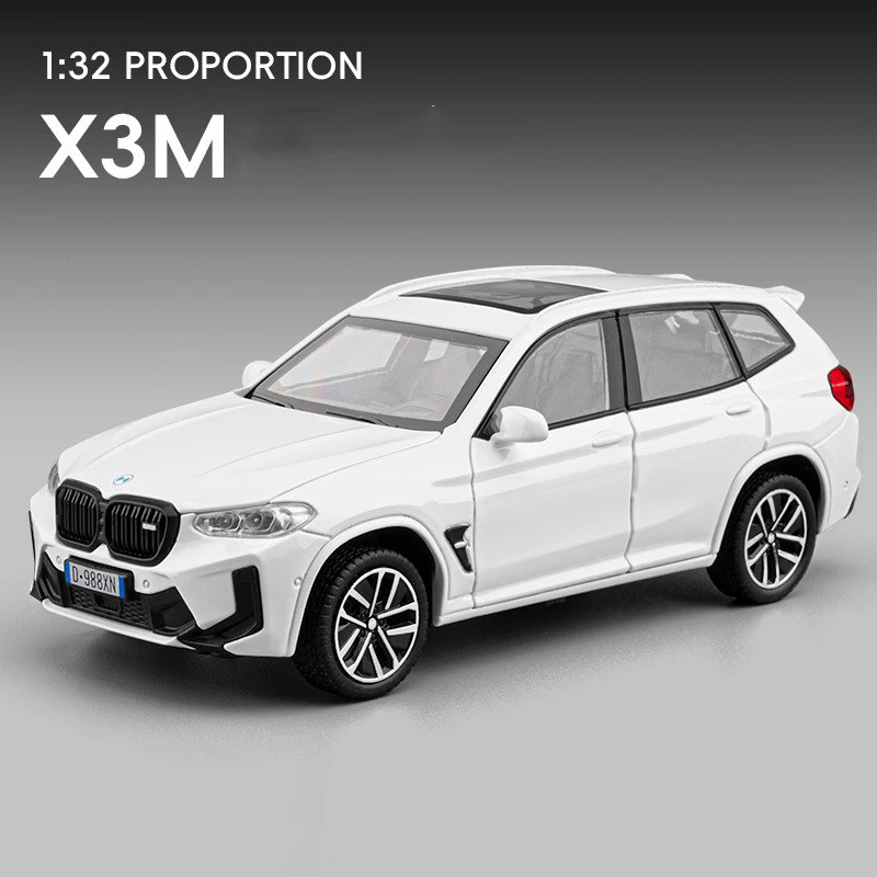 1:32 BMW X3M X3 SUV 2025 Alloy Diecast Car Model Sound Light Kid’s Collectibles