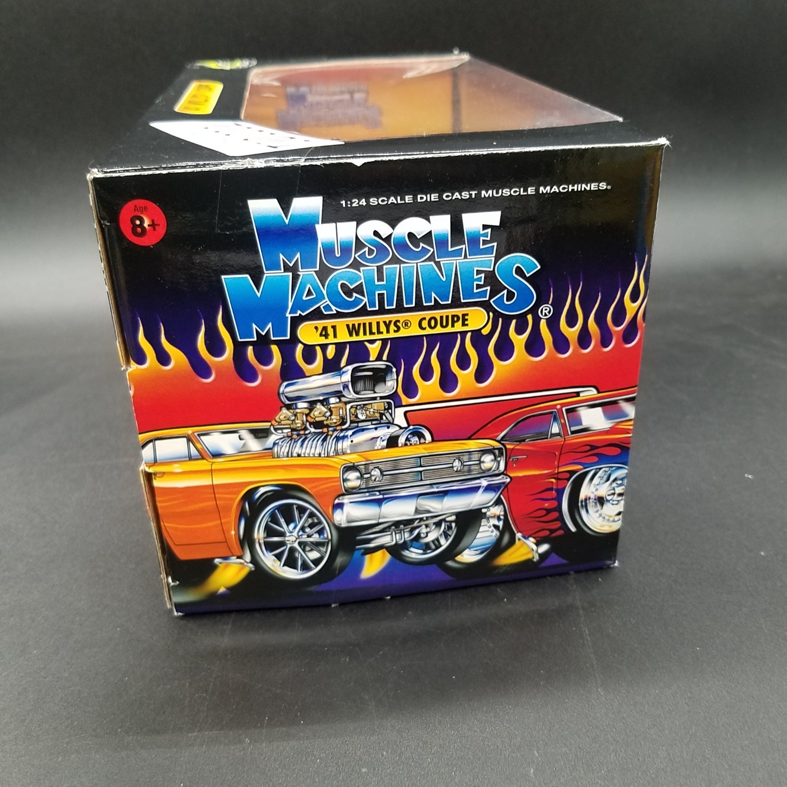 Muscle Machines Orange ‘41 Willys Coupe Diecast Too Cool 1:24 New Vtg 2003