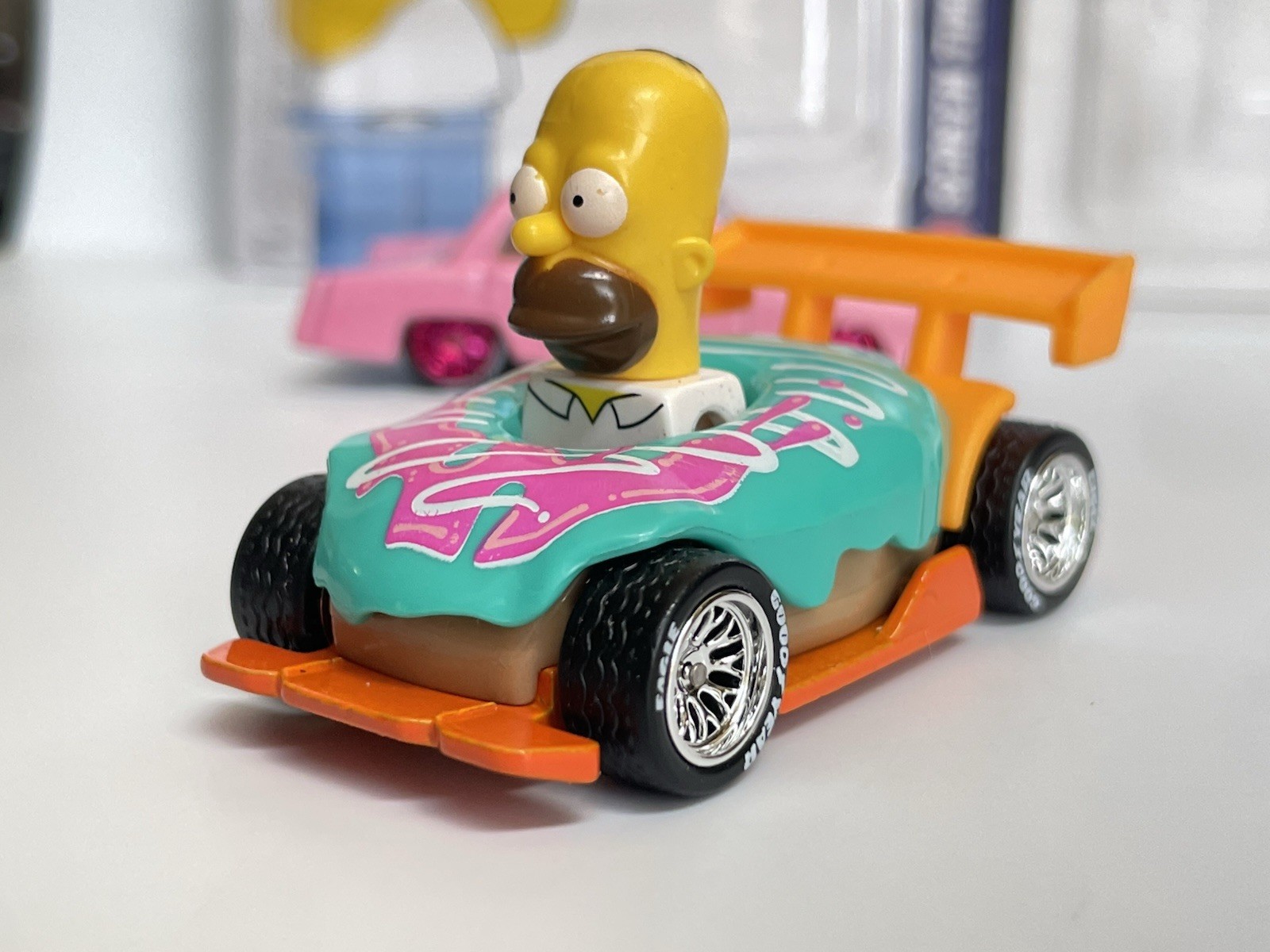 Hot Wheels The Simpsons Family Car + Homer Donut Drifter – CUSTOM WHEEL SWAP