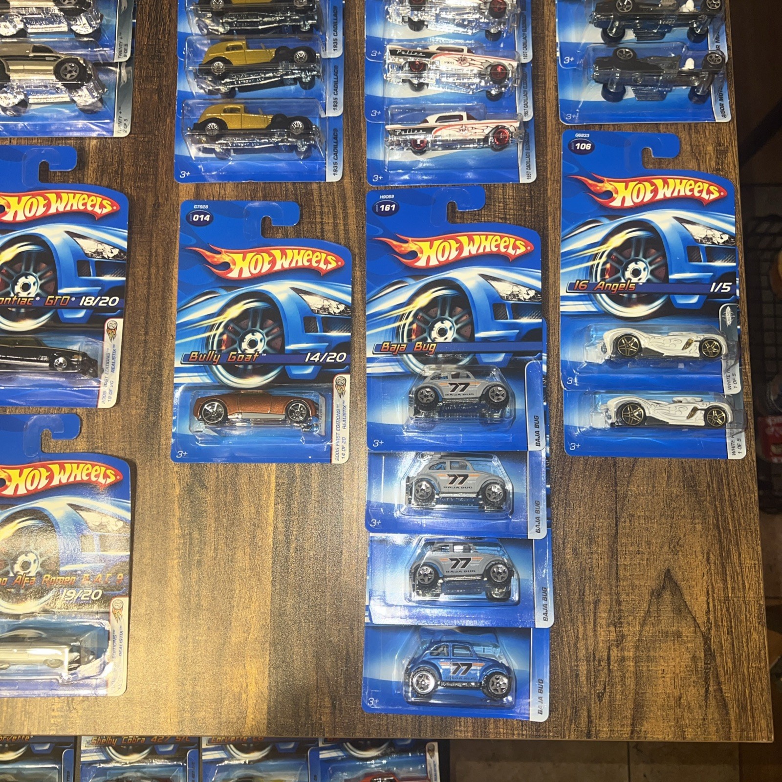 Lot of 71 Hot Wheels 2005 2006 Sealed Blue Cards First Editions Realistix
