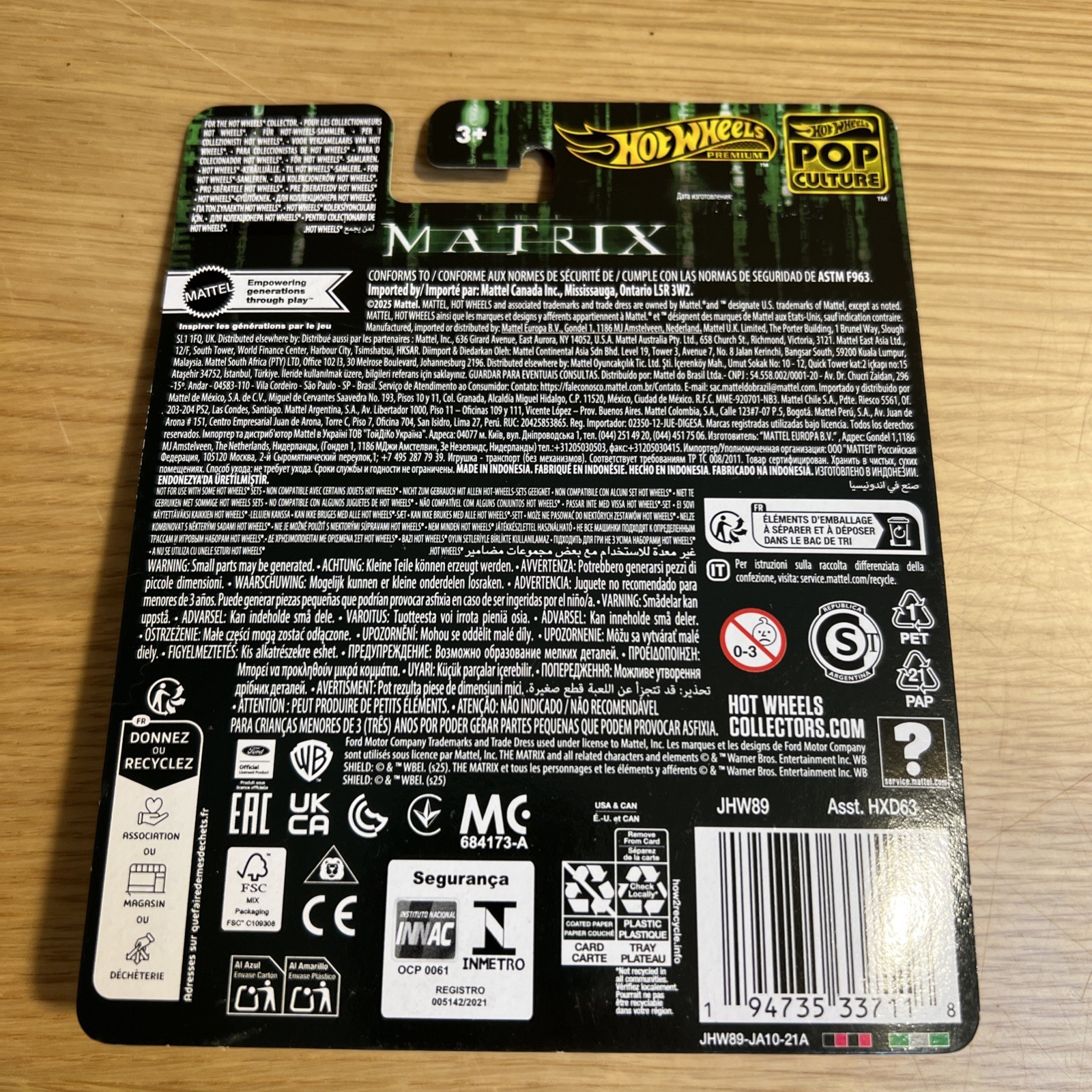 Hot Wheels Premium 2025 Pop Culture “Matrix” ’64 Lincoln Continental New On Card