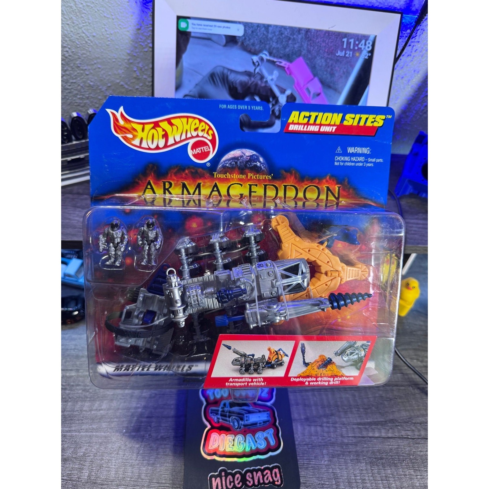 Hot wheels 1997 Armageddon action sites drilling unit