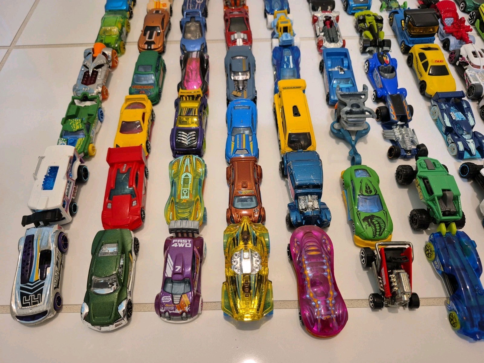Lot of 100 Hot Wheels Cars: Loose, Variety of Years, Fantasy Castings #3