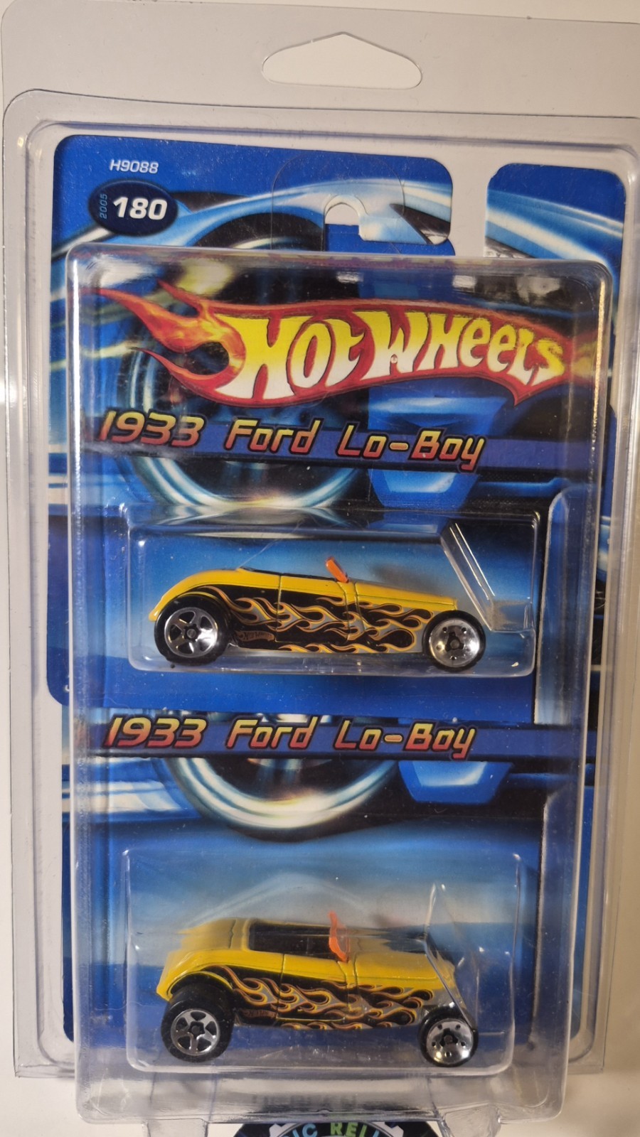 🌟BOTH! HotWheels 2005 1933 Ford Low Boy, Reg & Short Card, 👀 W/ Protector‼️