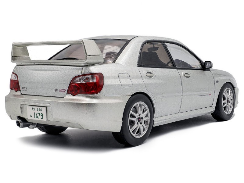 SOLIDO 2004 SUBARU IMPREZA WRX STi 1/18 DIECAST MODEL PREMIUM SILVER S1812303