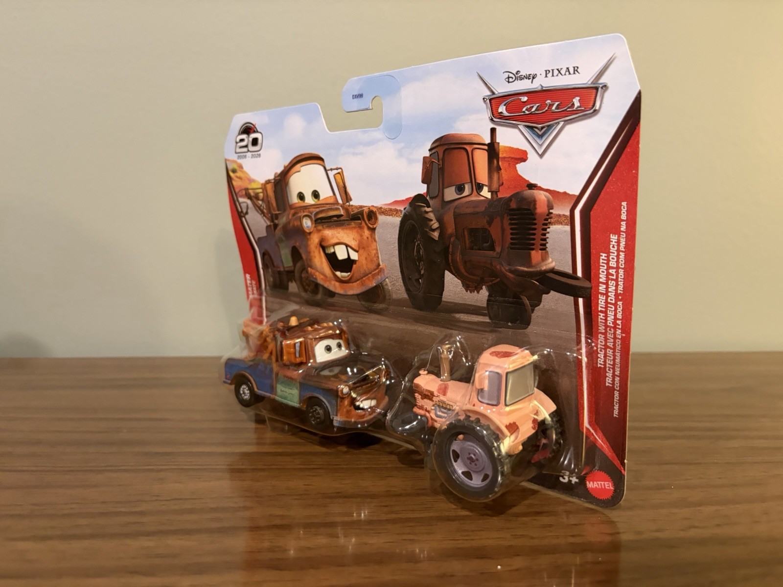Mattel Disney Pixar Cars Mater & Tractor 2-Pack 20th Anniversary 1:55 Diecast
