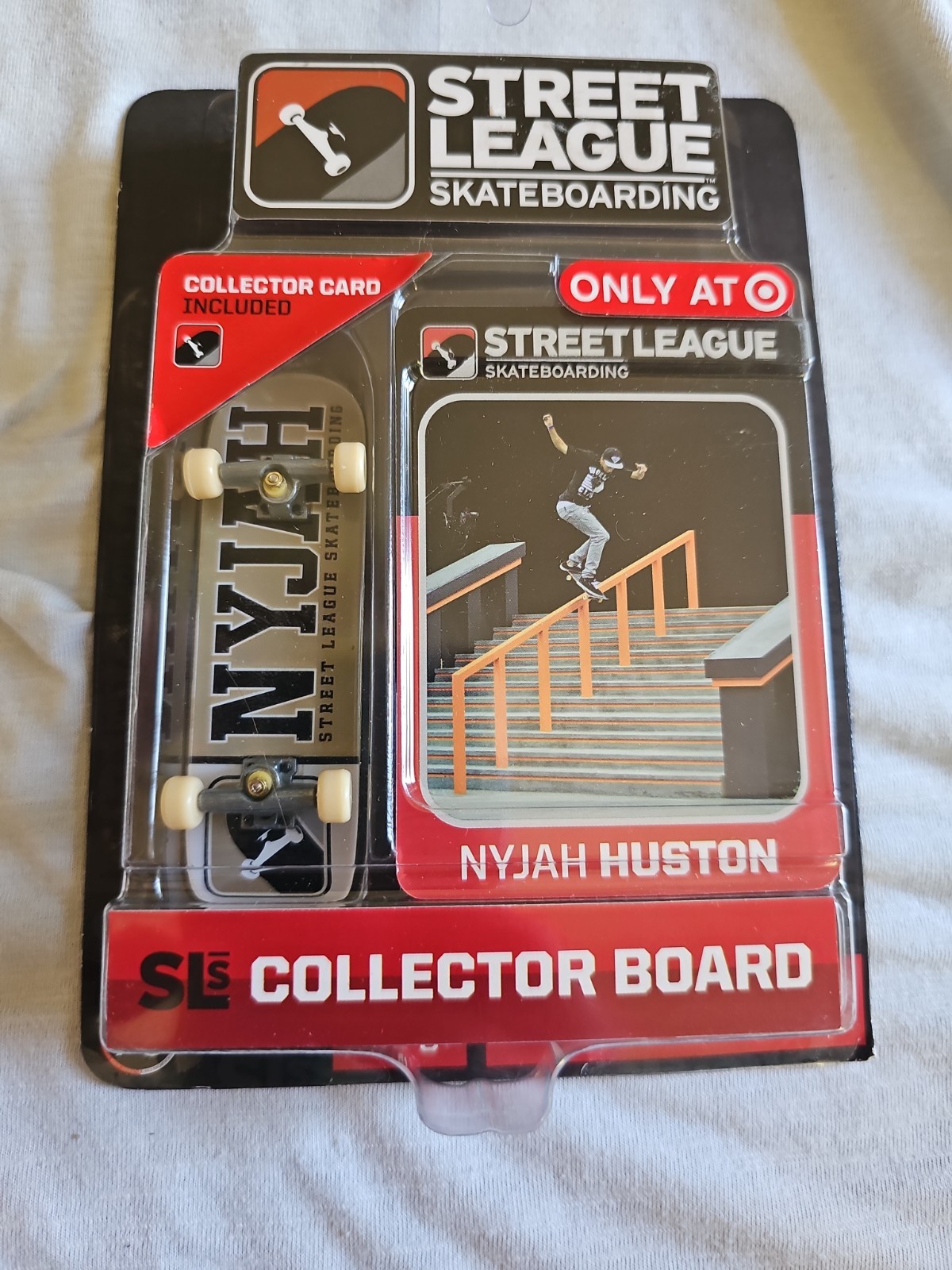 Street League Skateboarding NYJAH HUSTON Tan Board Black Letters GREAT PACKAGE