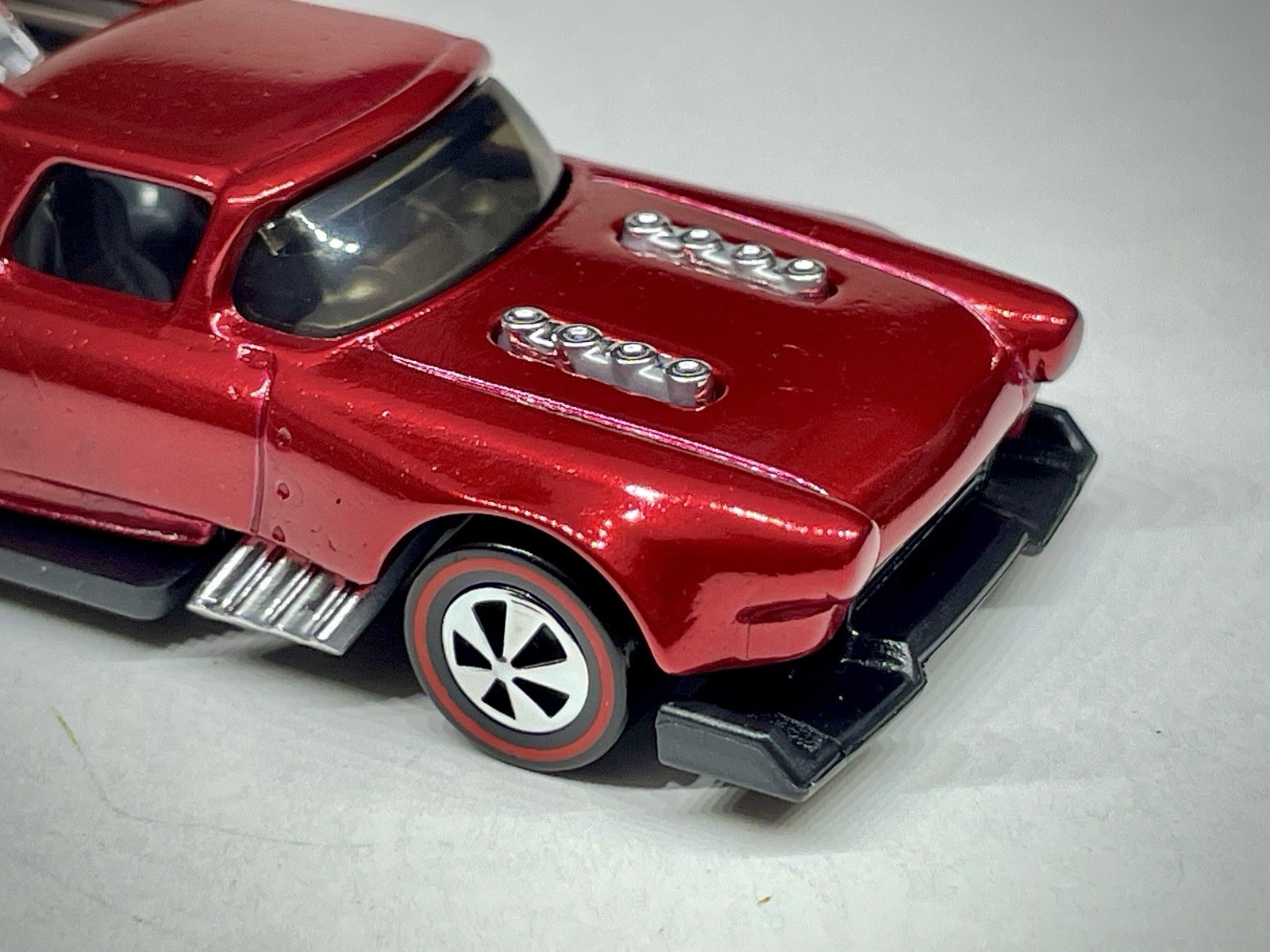 Only 1 🤩 Hot Wheels Custom Made Redline 🍭 Apple 🍎 Red Spectraflame Diecast